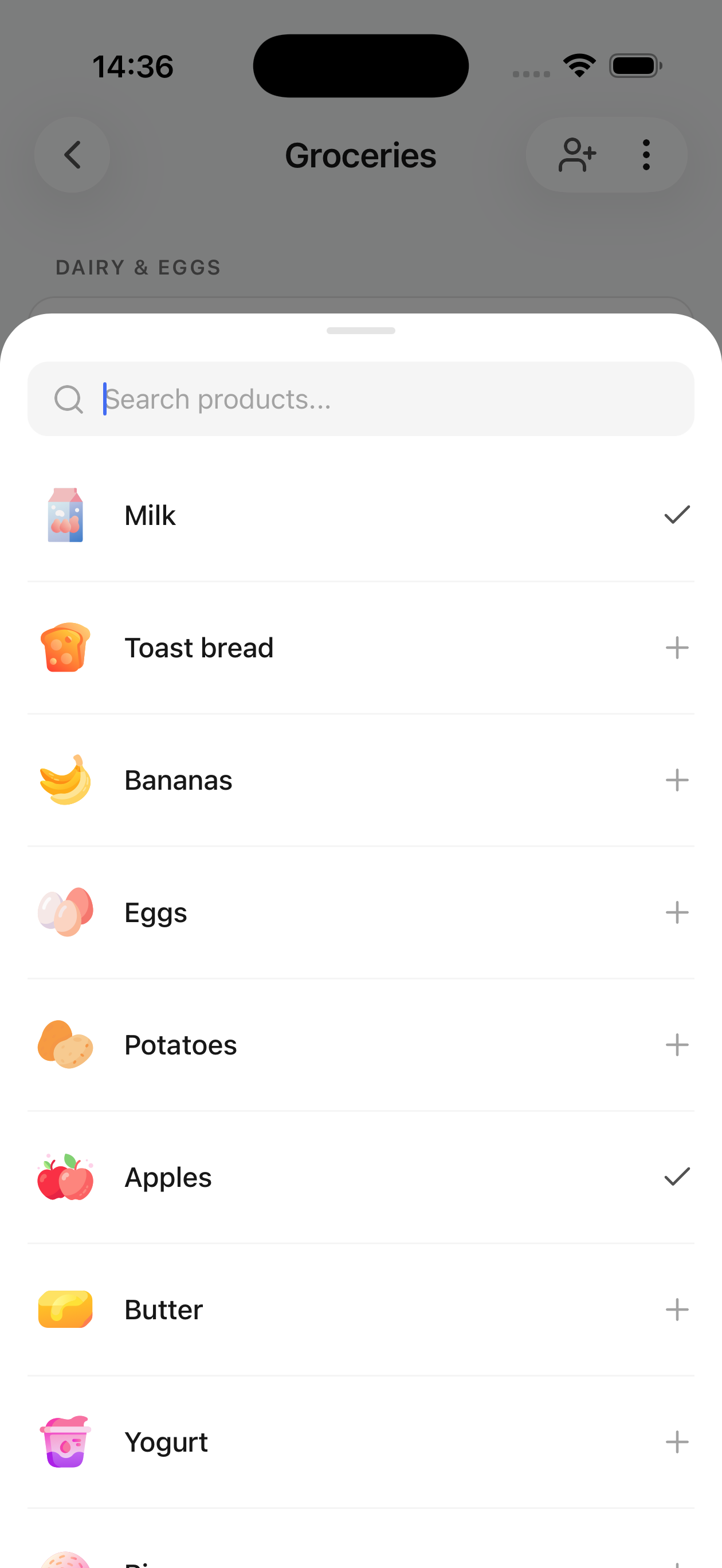 Add Items In Seconds