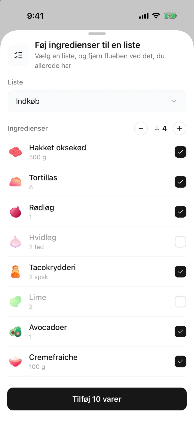 App screenshot
