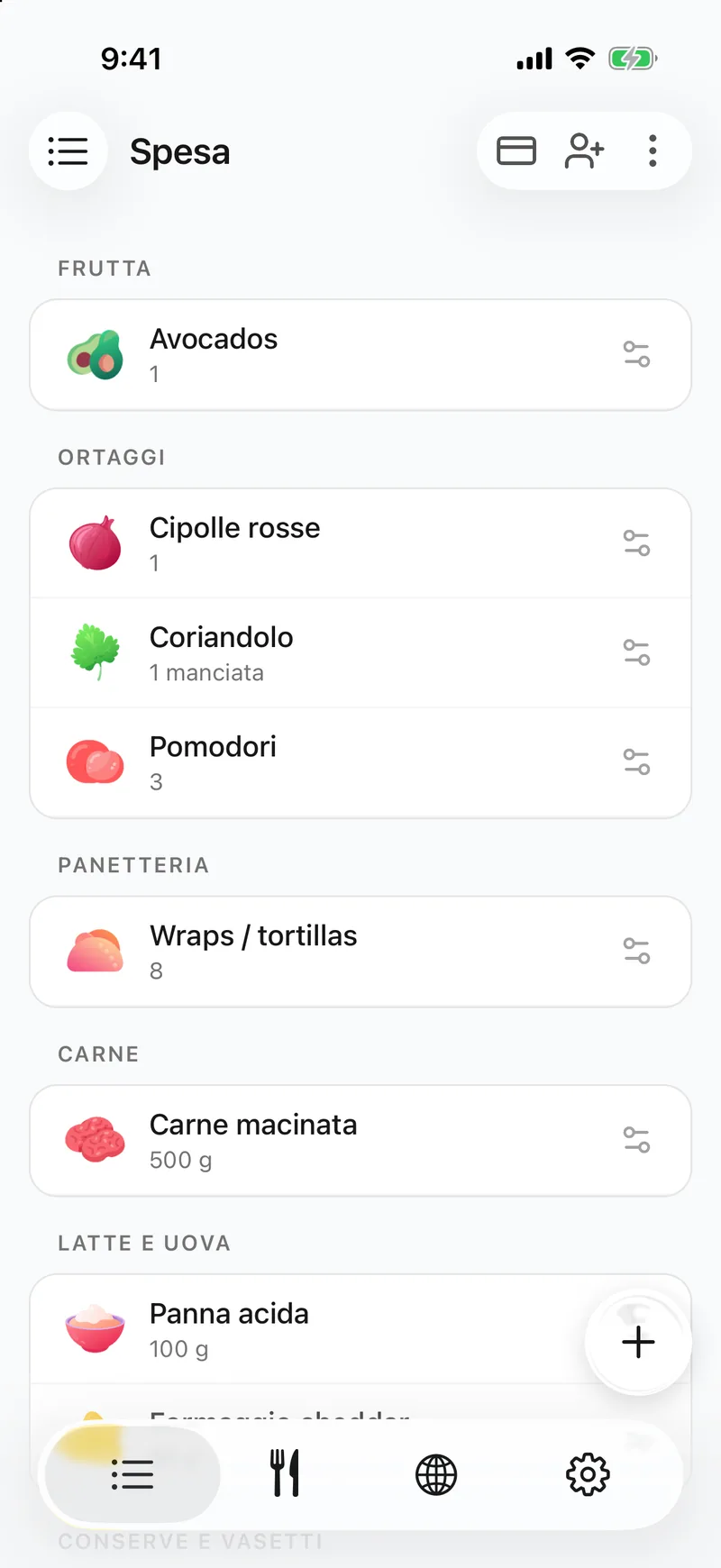 È sulla lista condivisa