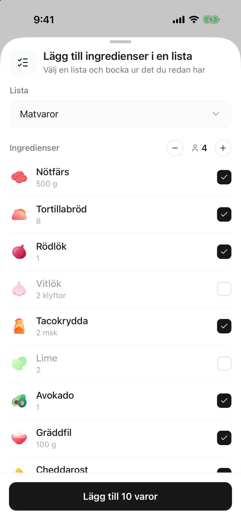 App screenshot
